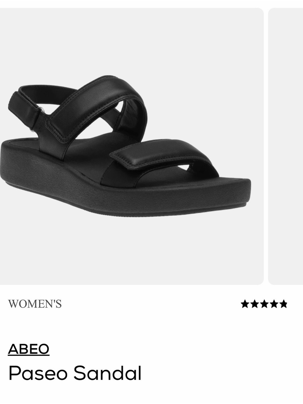 Abeo paseo sandal size 8 like new walking company